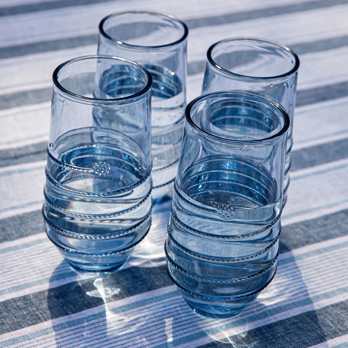 Amalia Acrylic Large Tumbler Set/4 - Ocean - Image 4