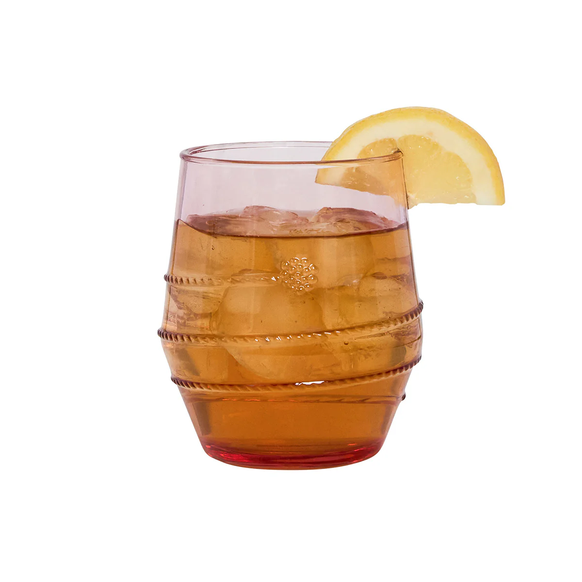 Amalia Acrylic Small Tumbler Set/4 - Coral - Image 2