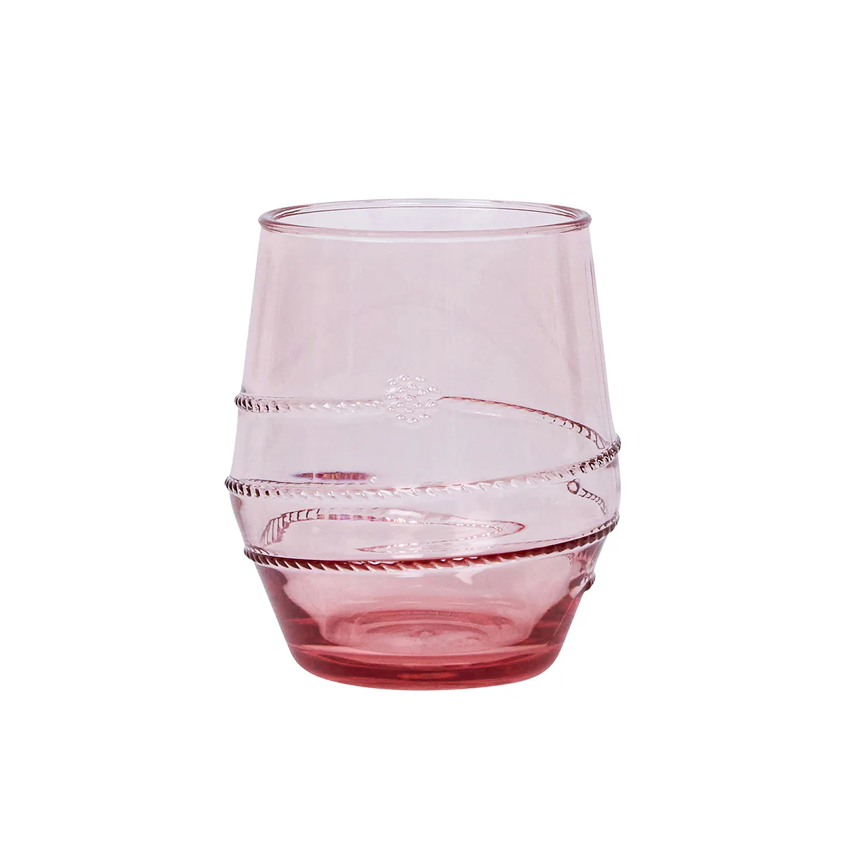 Amalia Acrylic Small Tumbler Set/4 - Coral - Image 3