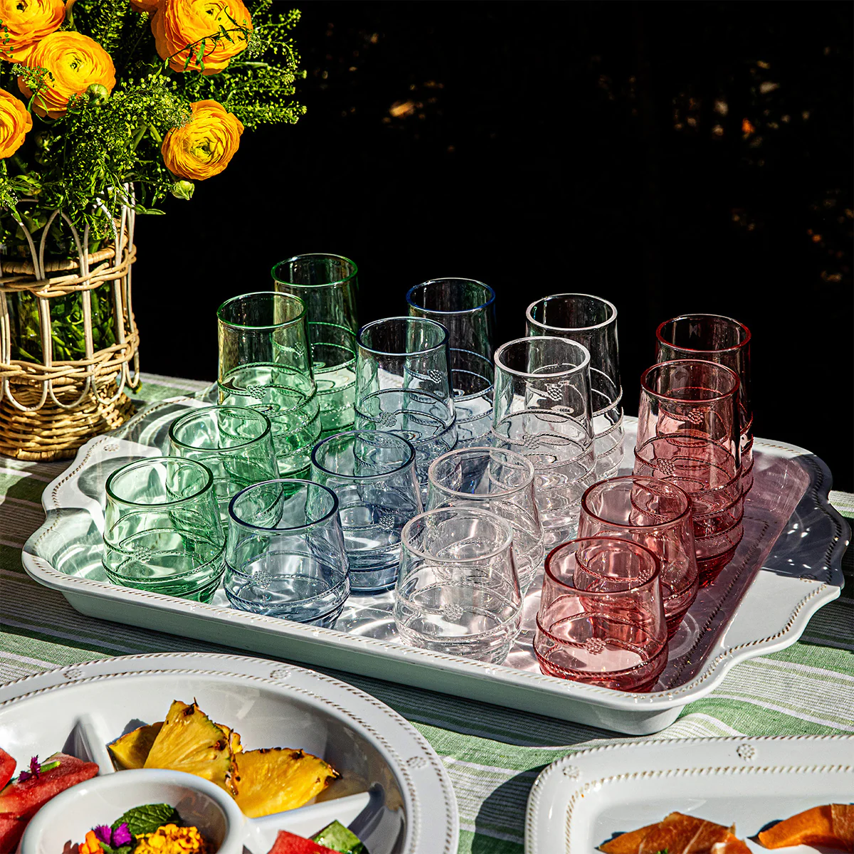 Amalia Acrylic Small Tumbler Set/4 - Ocean - Image 5