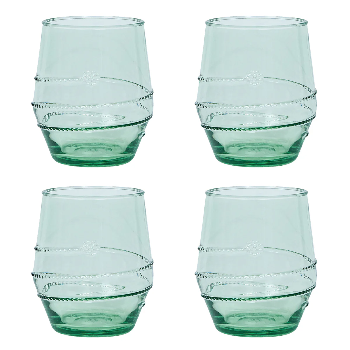 Amalia Acrylic Small Tumbler Set/4 - Seagrass