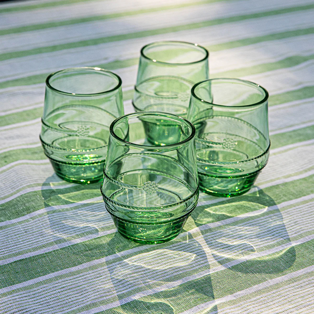 Amalia Acrylic Small Tumbler Set/4 - Seagrass - Image 4