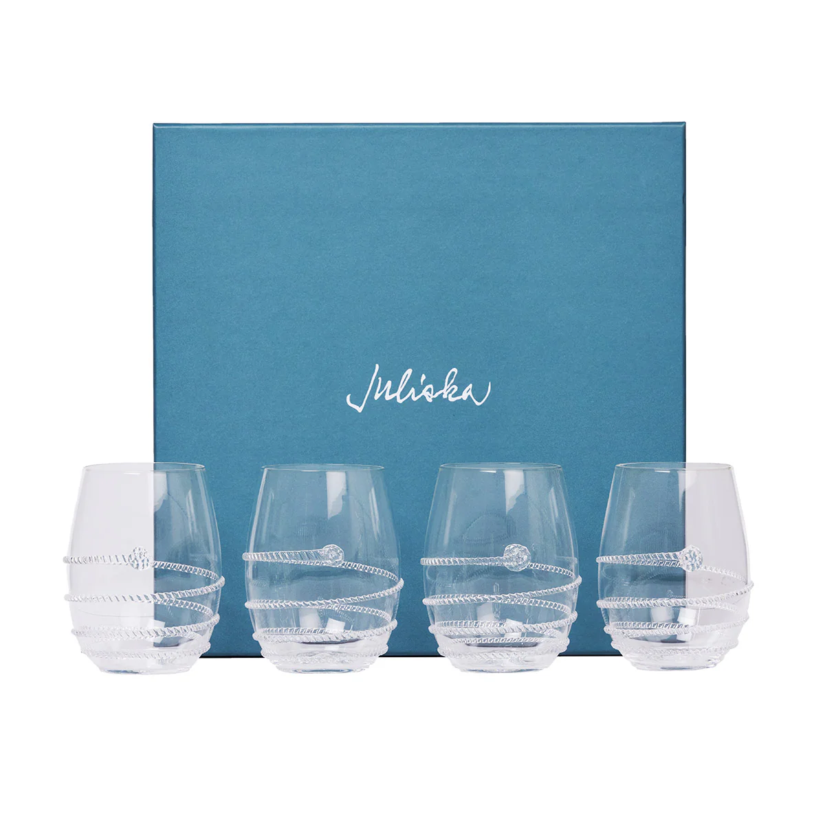 Amalia Stemless White Wine Glass Set/4 - Image 2