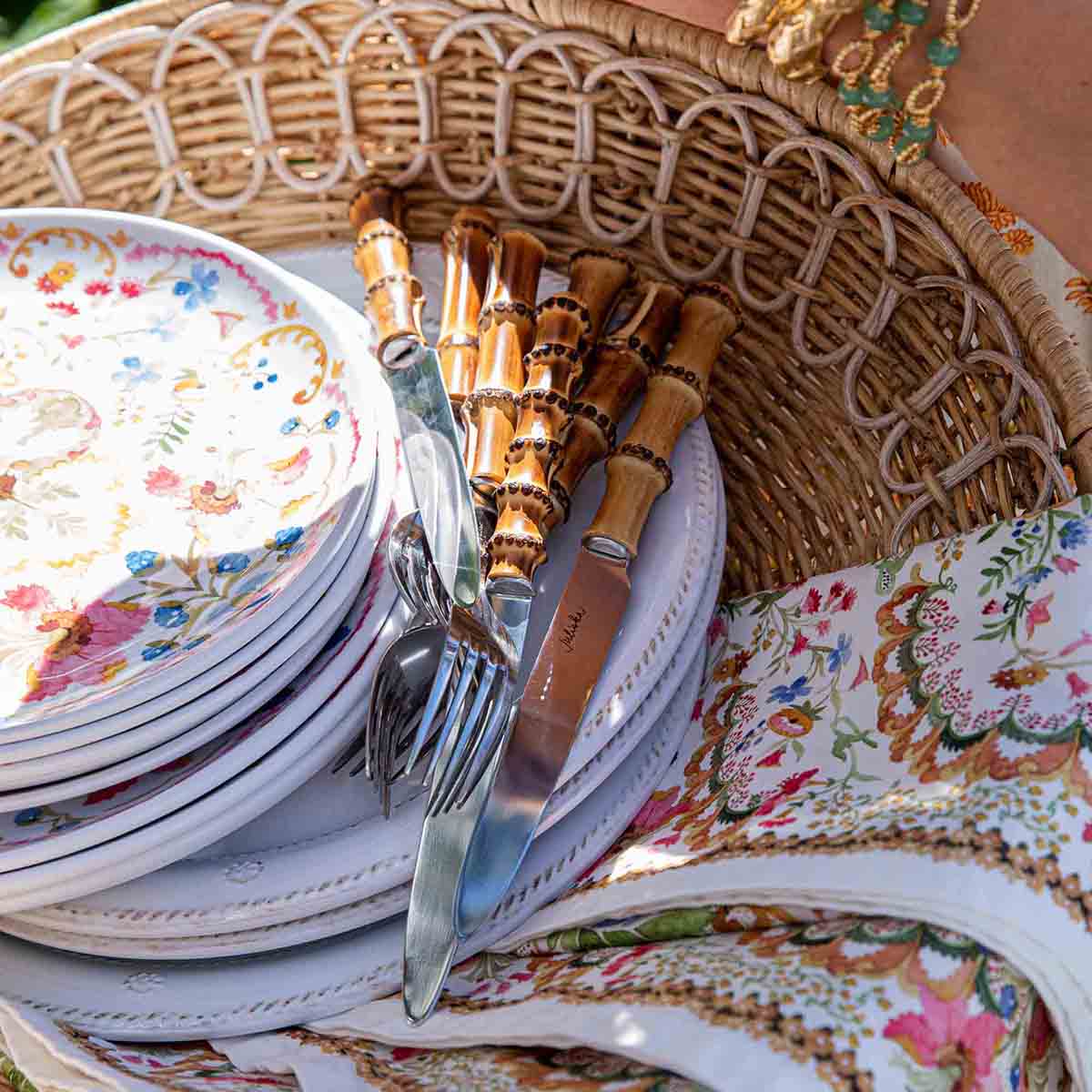 Bamboo 20pc Place Setting - Natural - Image 4