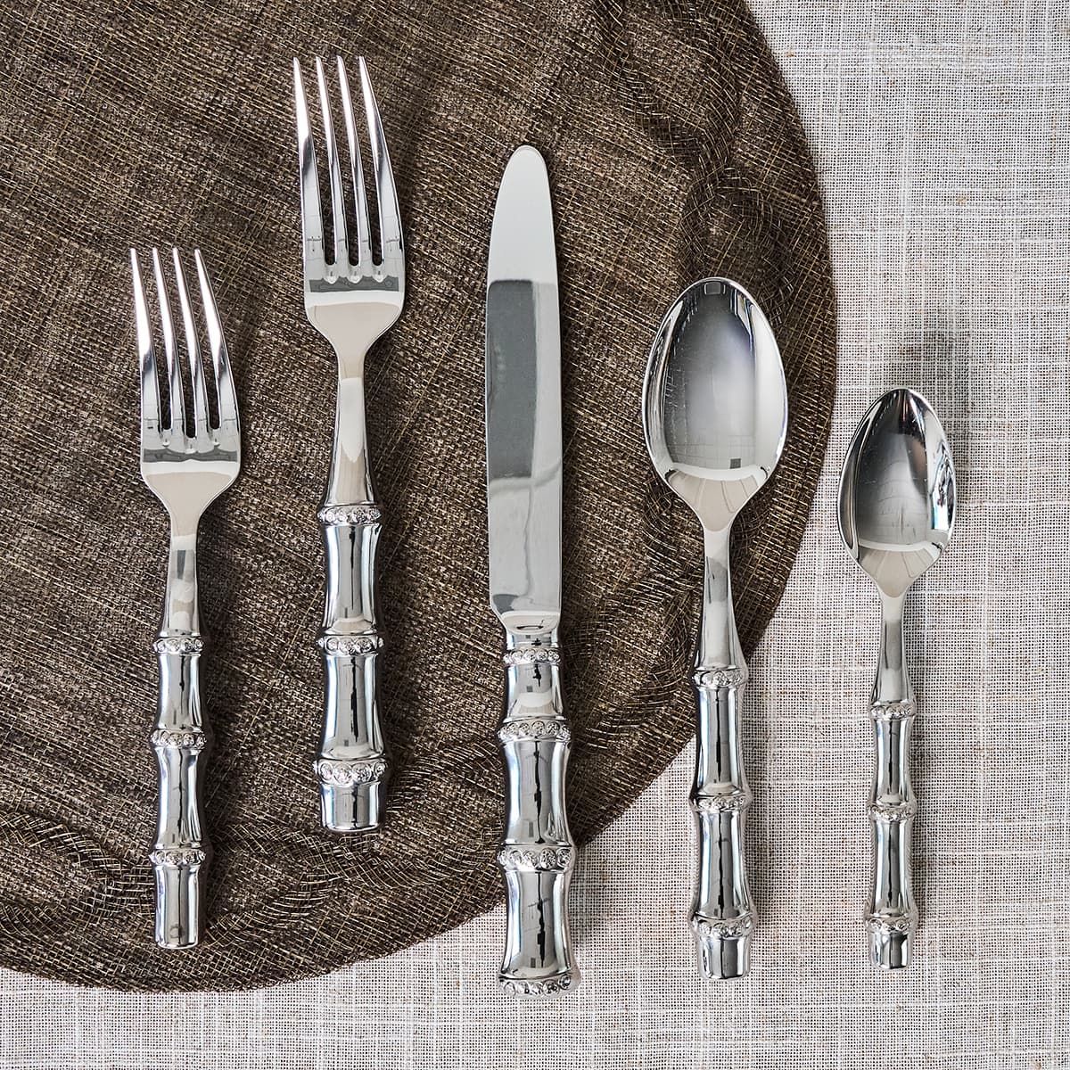 Bamboo 20pc Place Setting - Polished - Image 4