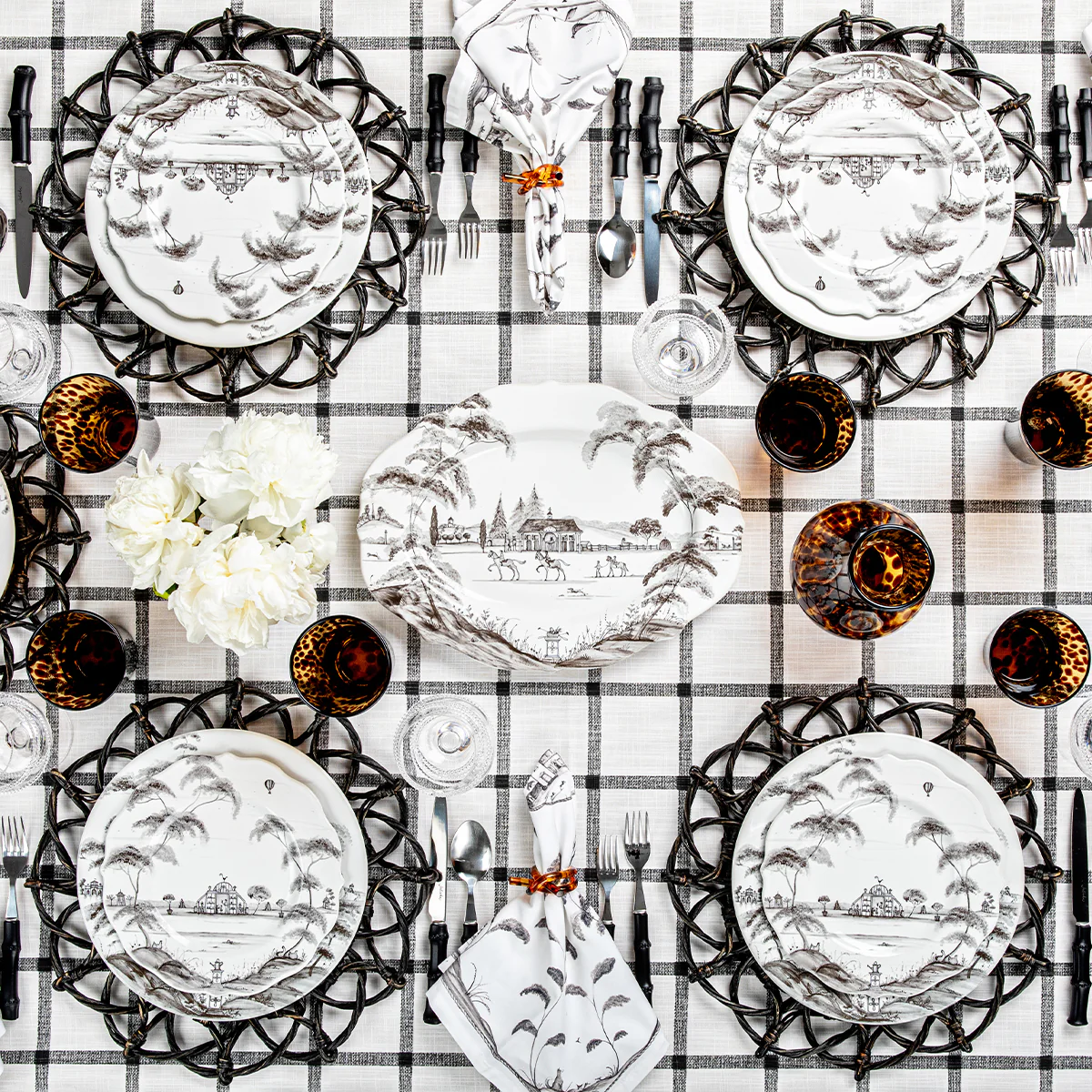 Bamboo 5pc Place Setting - Black - Image 5