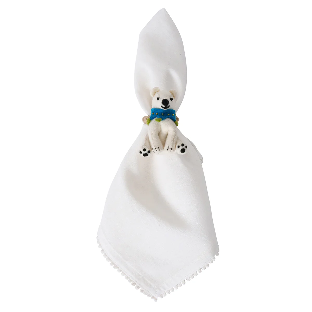 Berry & Thread North Pole Animal Napkin Ring Assorted Set/4 - Image 3