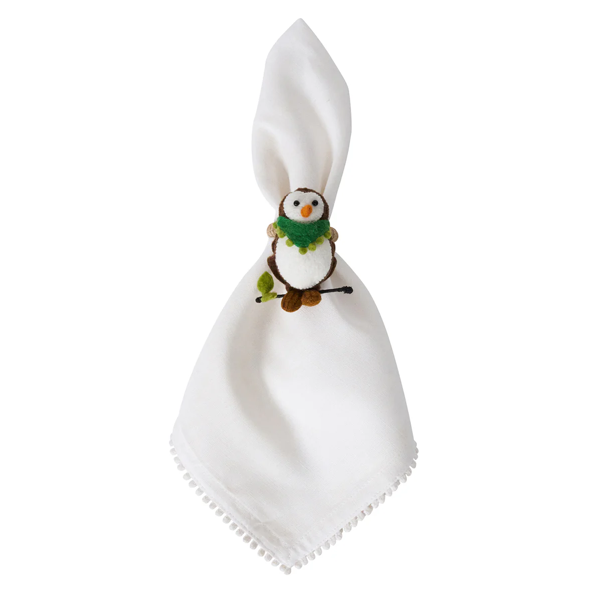 Berry & Thread North Pole Animal Napkin Ring Assorted Set/4 - Image 4