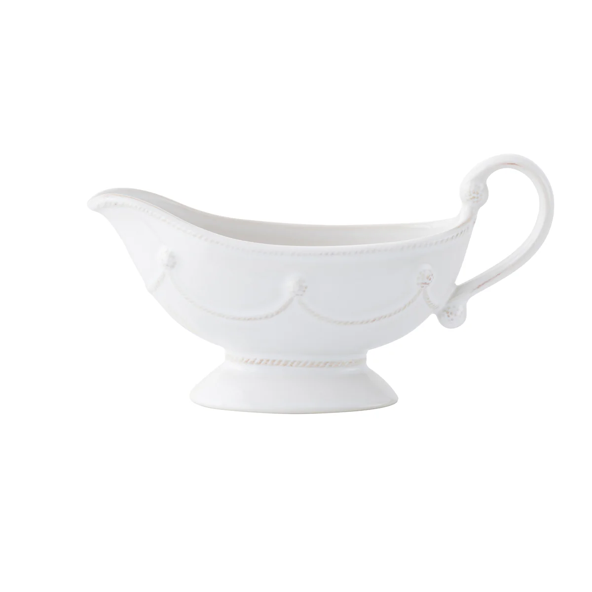 Berry & Thread Sauce Boat and Stand - Whitewash - Image 4