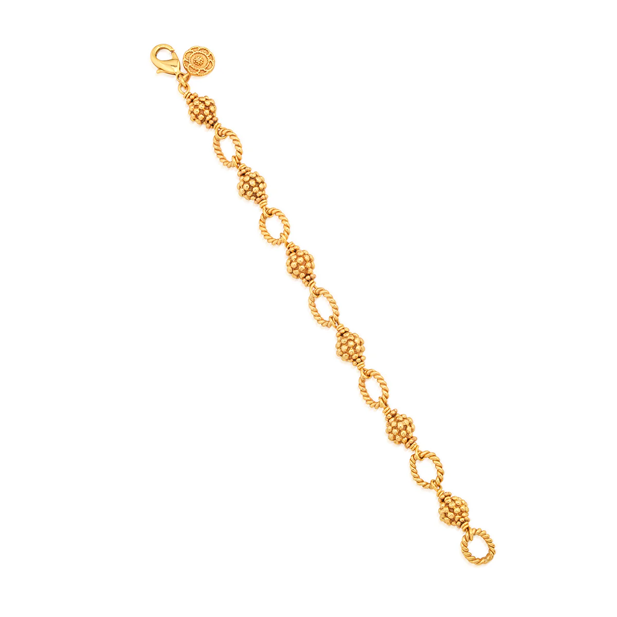 Berry Bead Bracelet - 7"+2" - Gold - Image 3