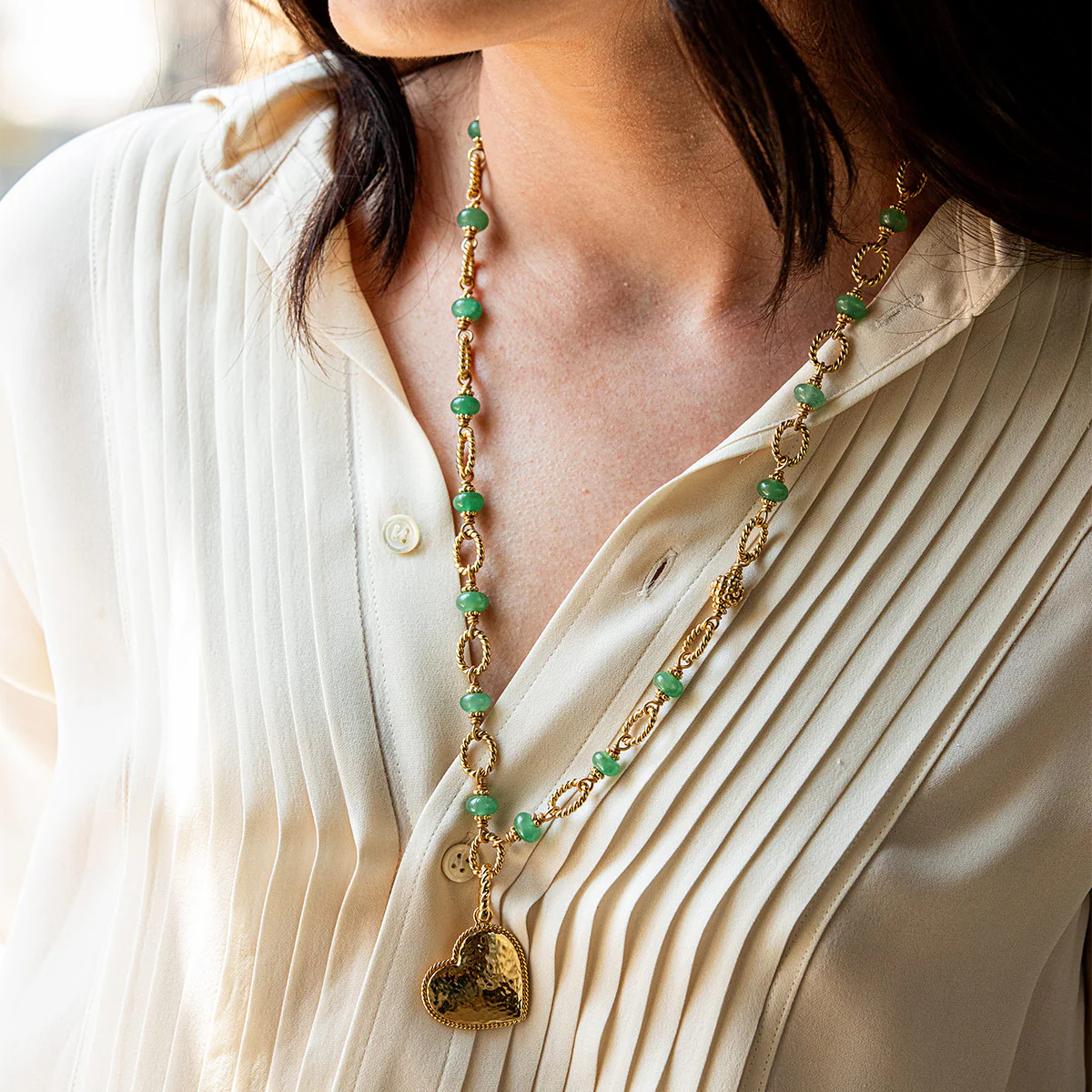 Bead Chain, 24" - Meadow Jade - Image 5
