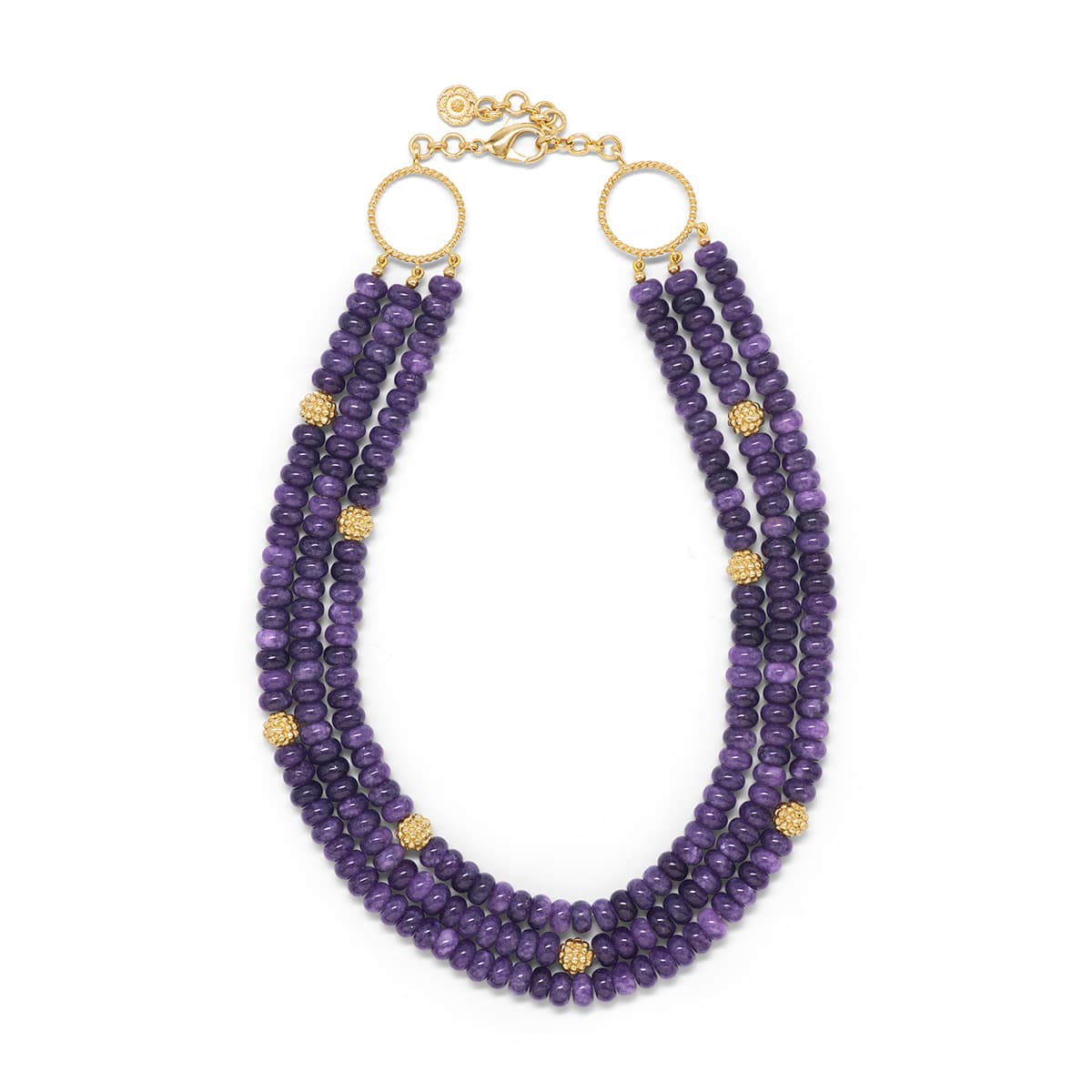 Bead Triple Strand Necklace, 18"+2''