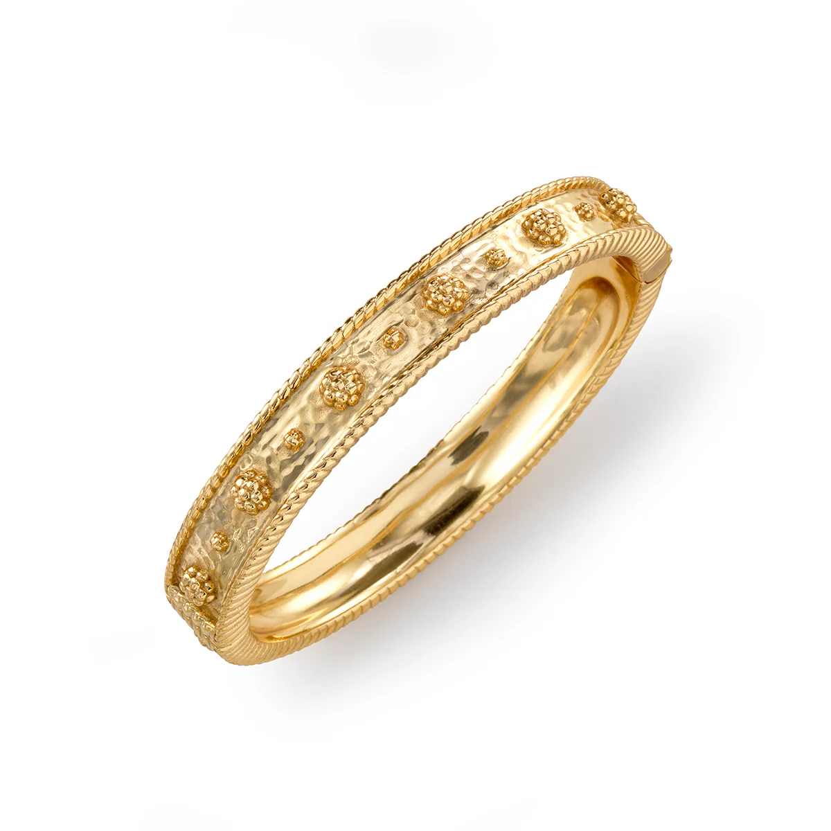 Berry Classic Hinged Bangle - Gold - Image 3