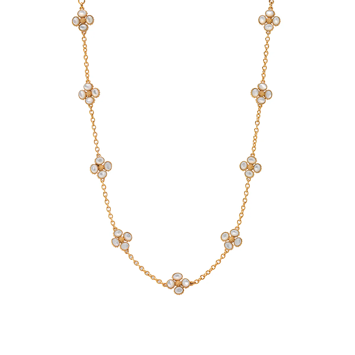 Berry Clover Double Sided Necklace, 16"+2"