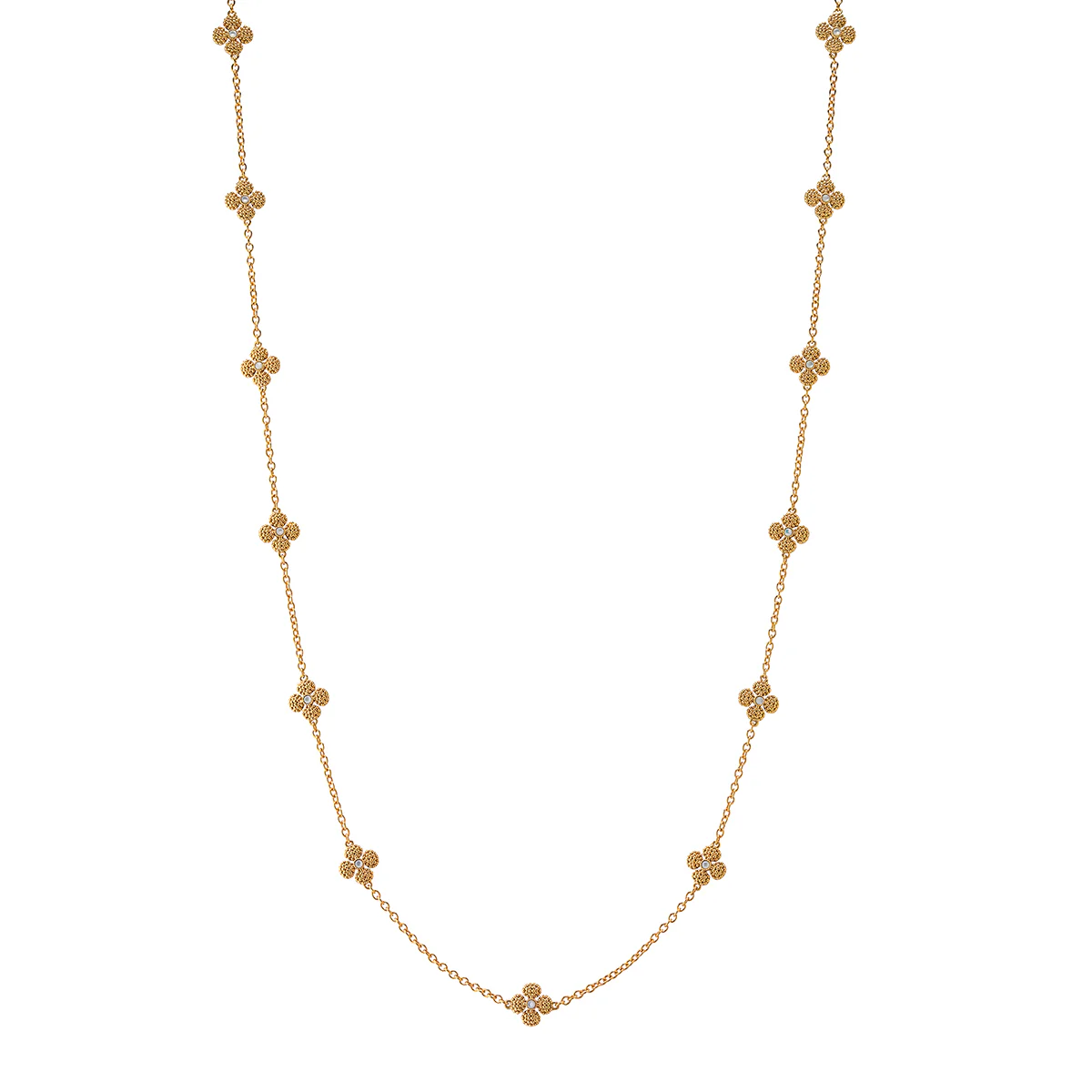 Berry Clover Double Sided Necklace, 34"