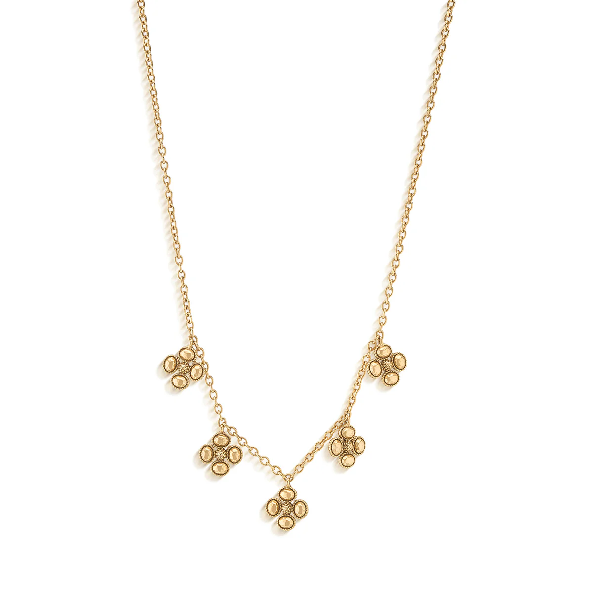Berry Clover Multi Station Necklace, 16"+2" - Image 2