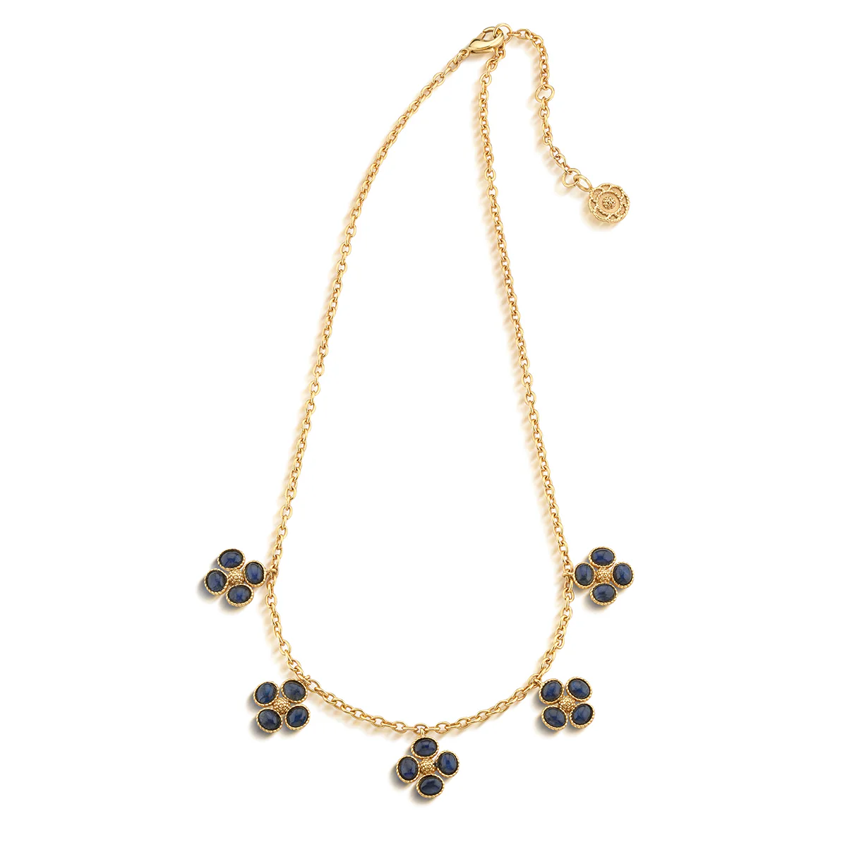 Berry Clover Multi Station Necklace, 16"+2" - Image 3