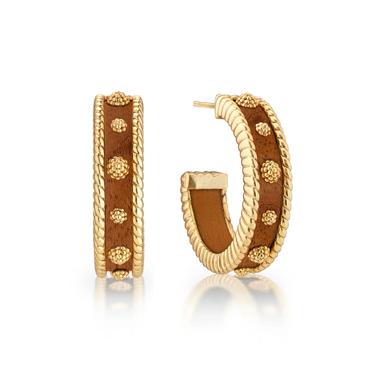 Berry Medium Hoop Earrings - Image 2