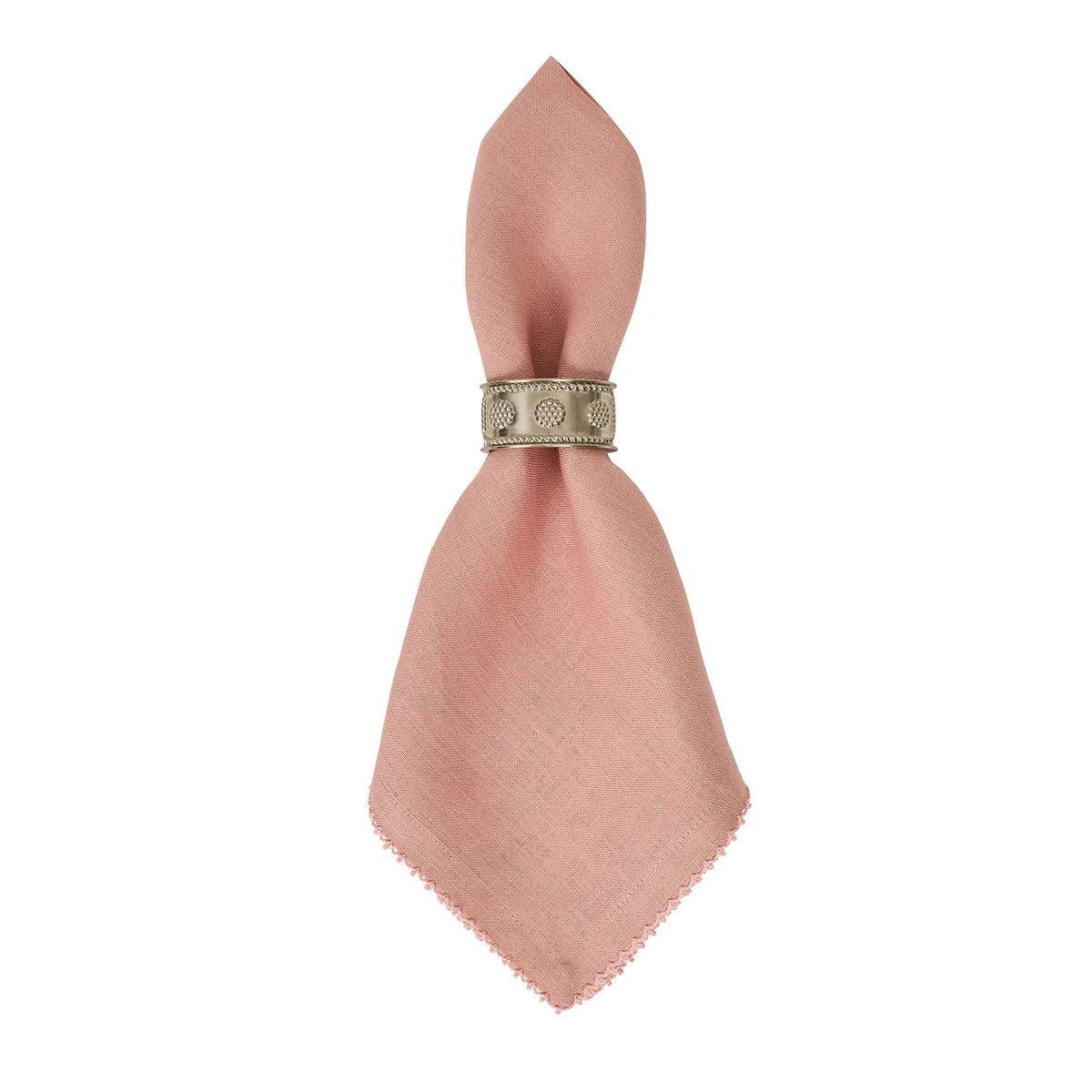 Berry Scallop Napkin Set/4 - Pink - Image 2