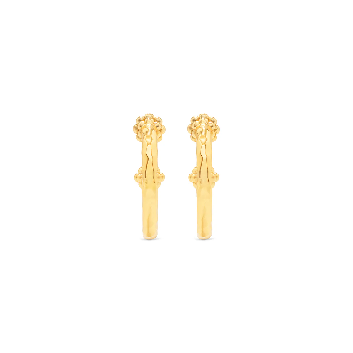 Berry Slice Small Hoop Earrings - Gold - Image 3