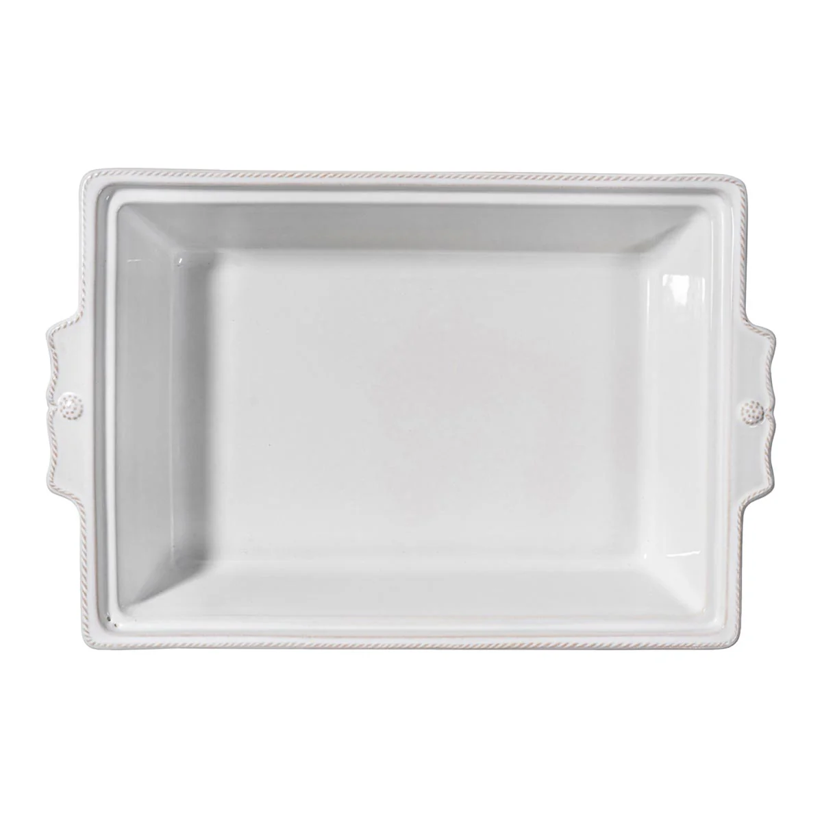 Berry & Thread 13" Rectangular Baker with Lid - Whitewash - Image 4