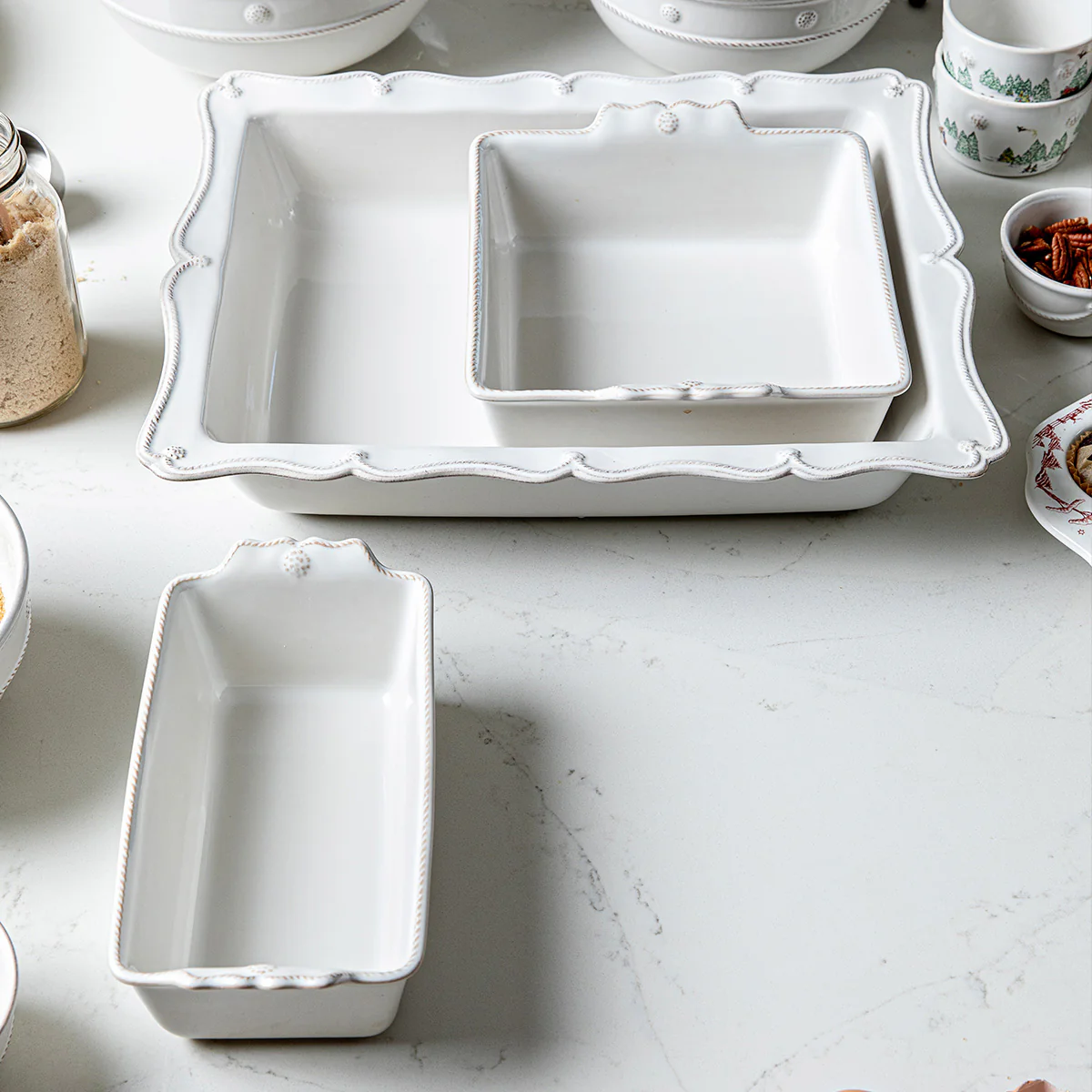 Berry & Thread Baking Set/3pc - Whitewash - Image 3