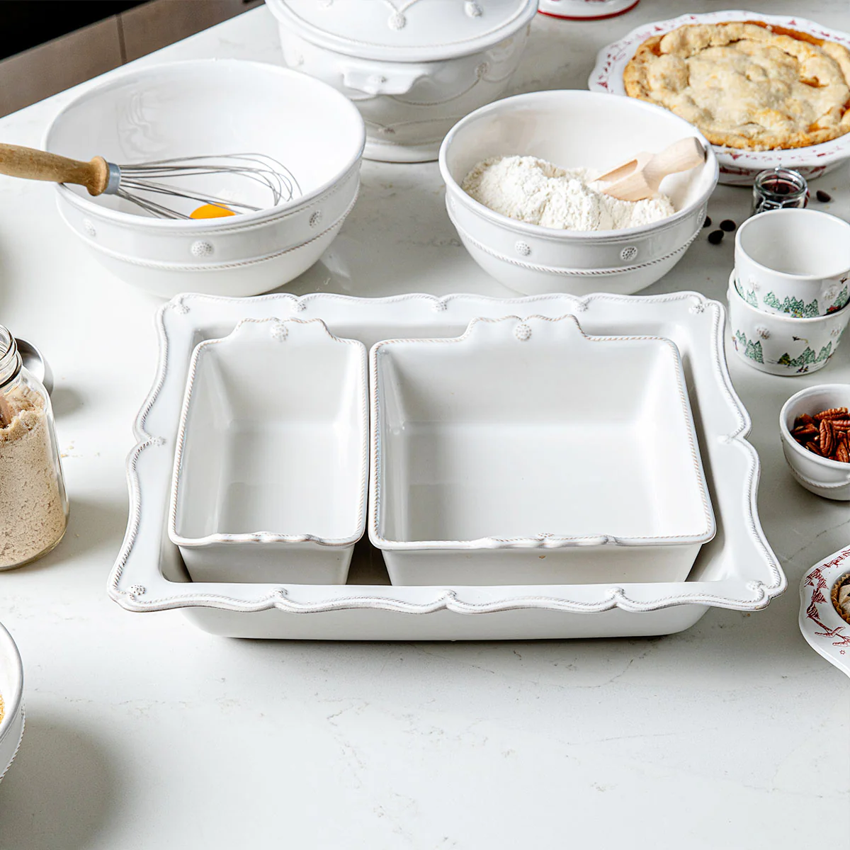 Berry & Thread Baking Set/3pc - Whitewash - Image 4