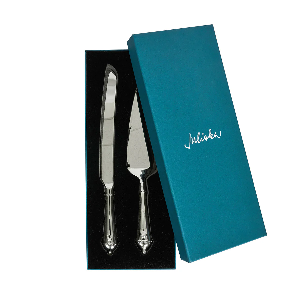 Berry & Thread Cake Knife and Server Set/2pc - Polished - Image 2