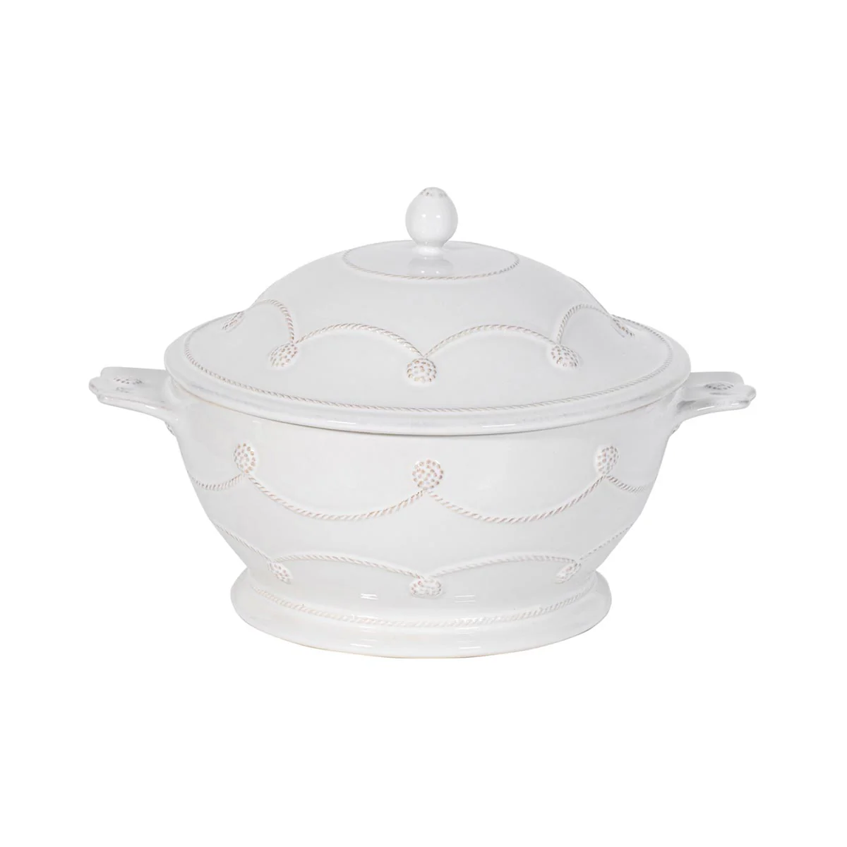 Berry & Thread Casserole with Lid - Whitewash - Image 5