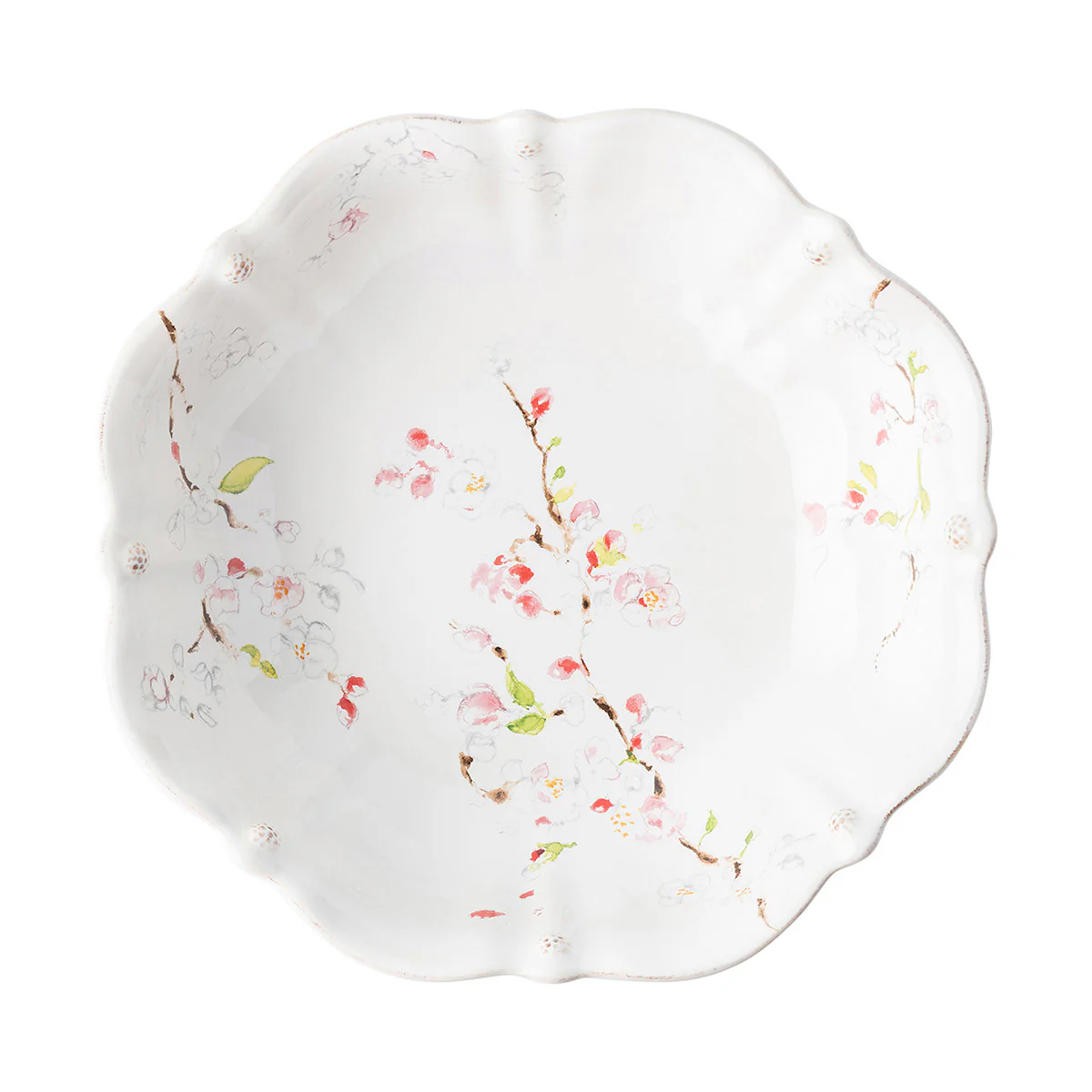 Berry & Thread Floral Sketch 13" Serving Bowl - Cherry Blossom - Image 2