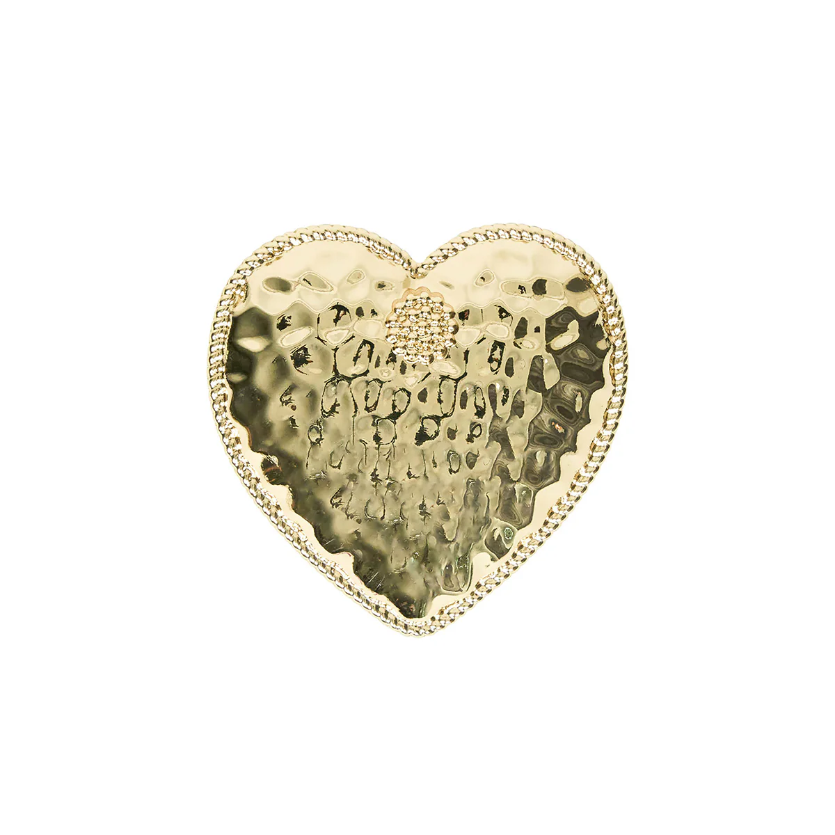 Berry & Thread Heart Napkin Ring Set/4 - Gold - Image 4