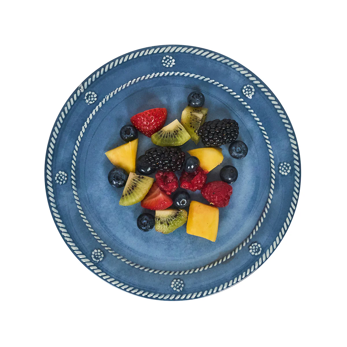 Berry & Thread Melamine Dessert/Salad Plate Set/4 - Ocean - Image 2