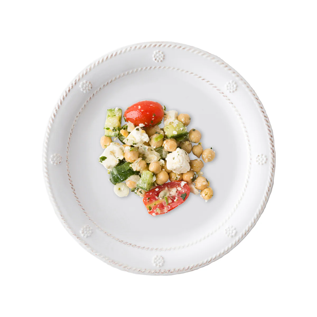 Berry & Thread Melamine Dessert/Salad Plate Set/4 - Whitewash - Image 2