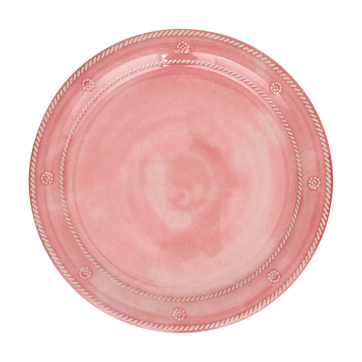 Berry & Thread Melamine Dinner Plate Set/4 - Coral - Image 3