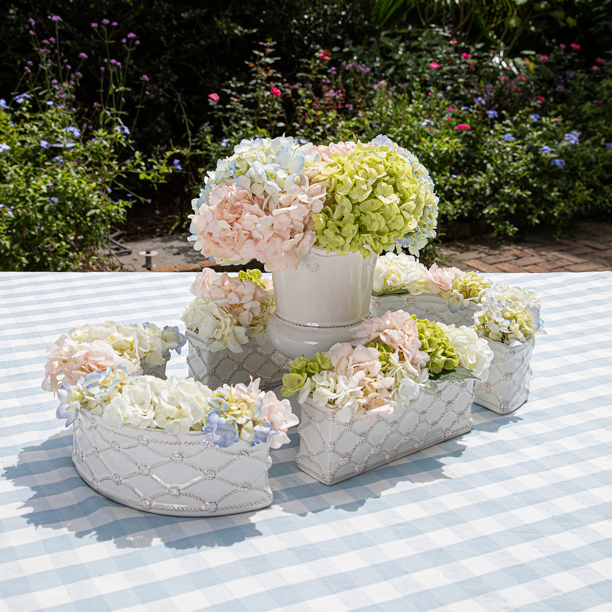 Berry & Thread Petite Parterre Garden 8" Planter Set/2 - Whitewash - Image 6