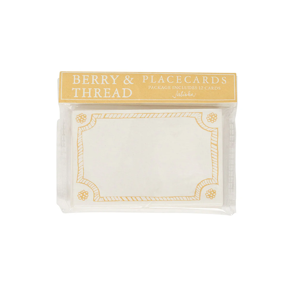 Berry & Thread Place Card Set/12 - Daffodil - Image 3