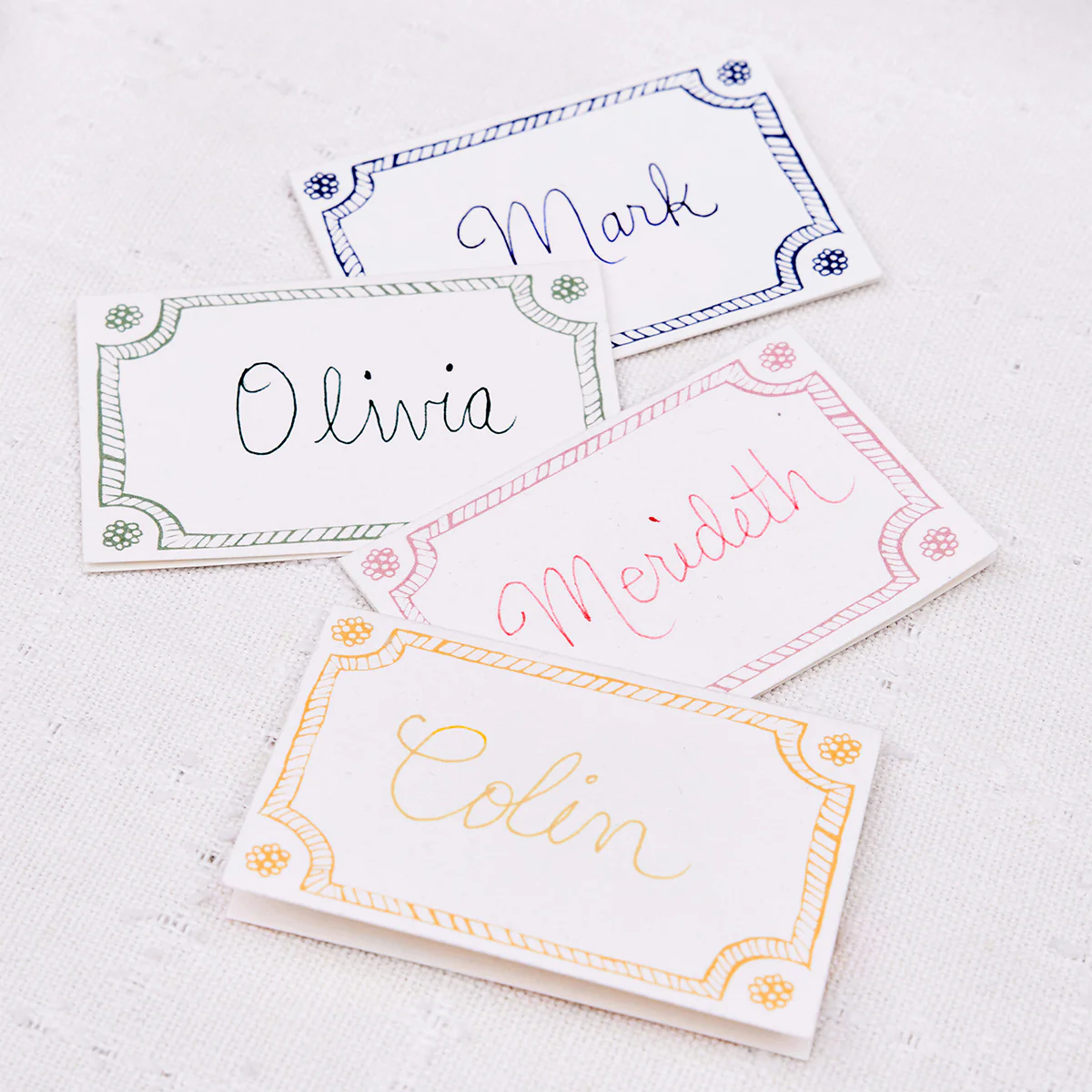 Berry & Thread Place Card Set/12 - Daffodil - Image 6