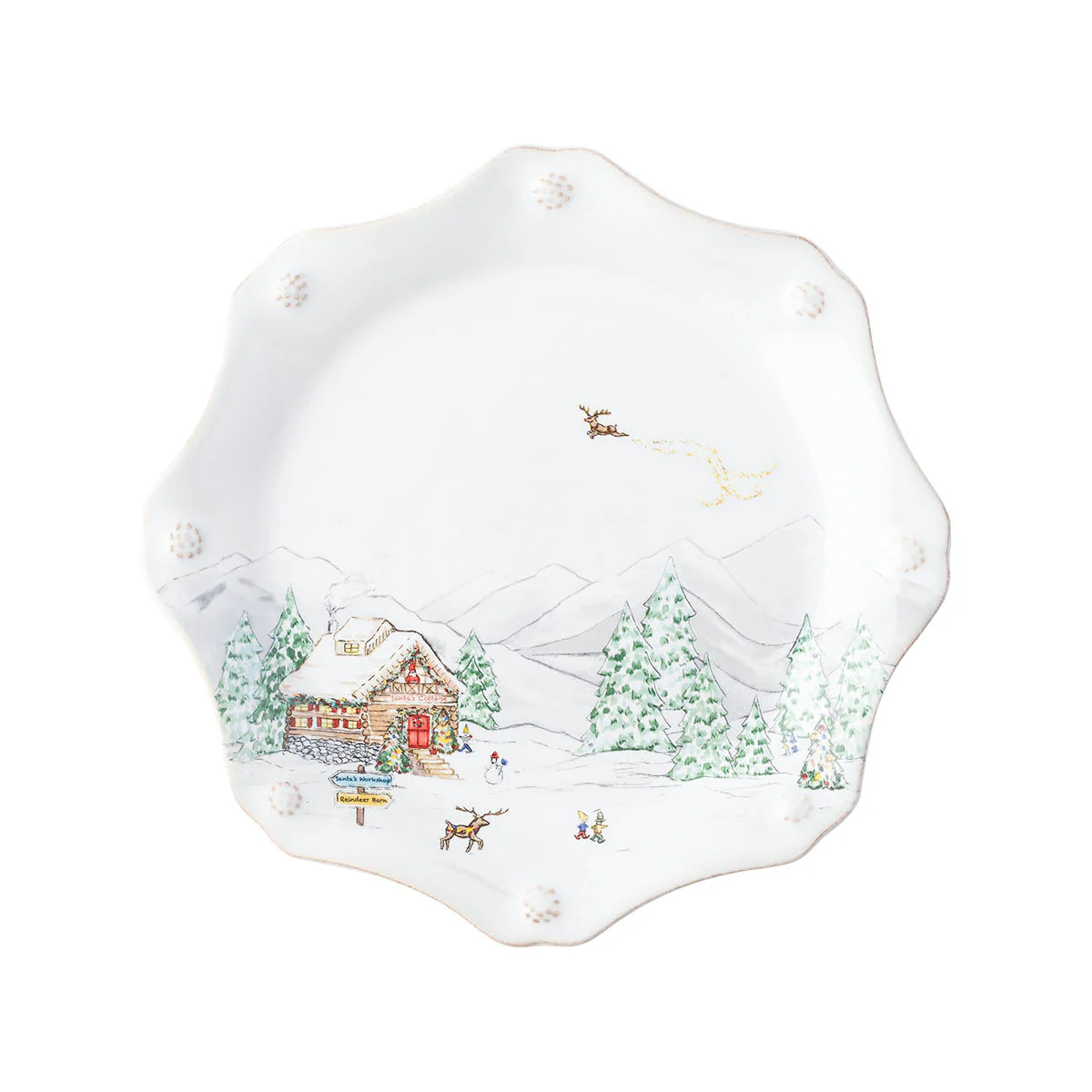 Berry & Thread North Pole Dessert/Salad Plate Assorted Set/4 - Image 5
