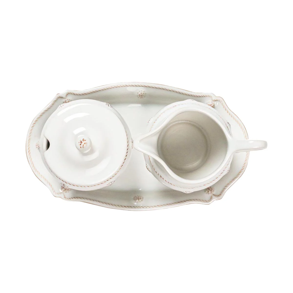 Berry & Thread Sugar and Creamer Set/3pc - Whitewash - Image 2