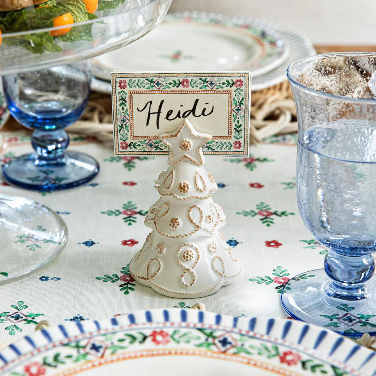 Berry & Thread Tree Place Card Holder Set/4 - Whitewash - Image 3