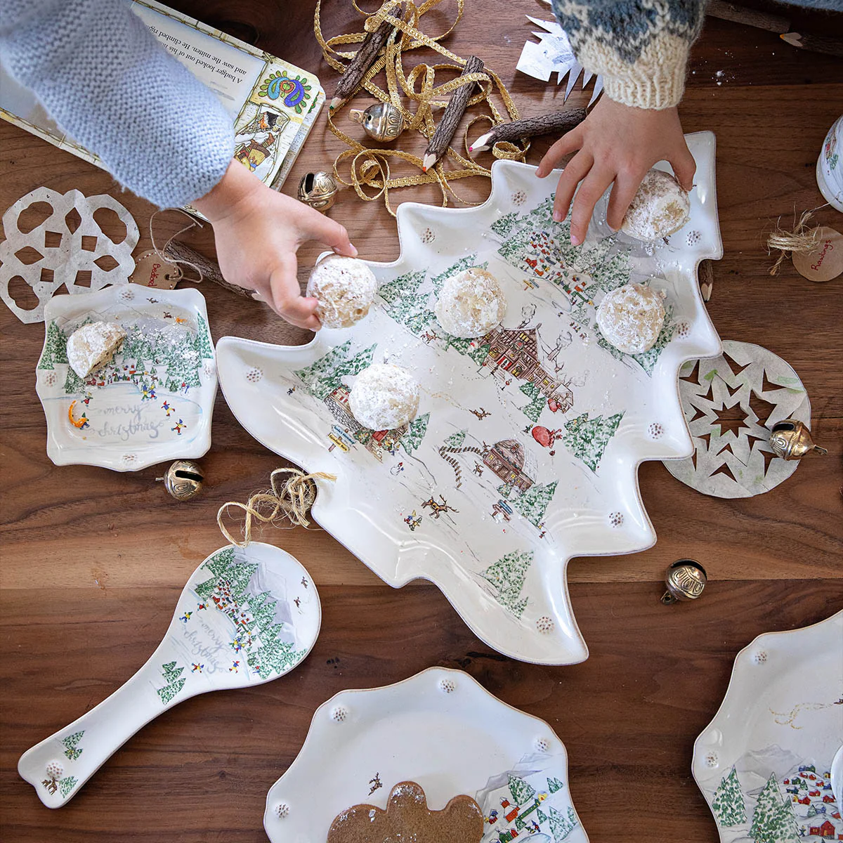 Berry & Thread North Pole 15" Tree Platter - Image 3