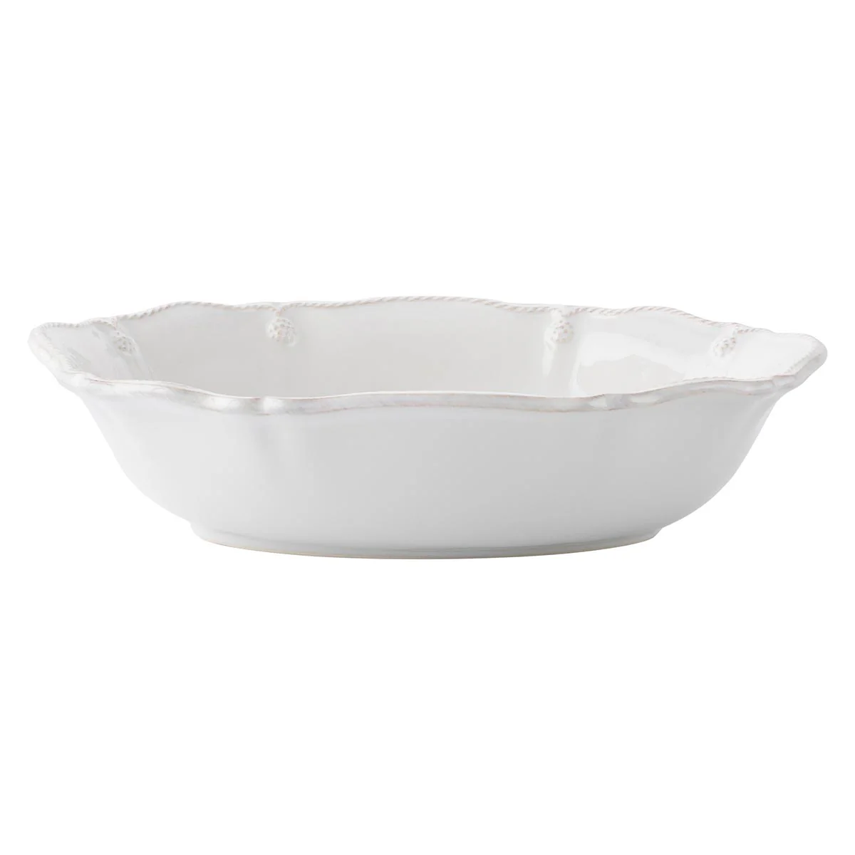 Berry & Thread 12" Oval Serving Bowl - Whitewash