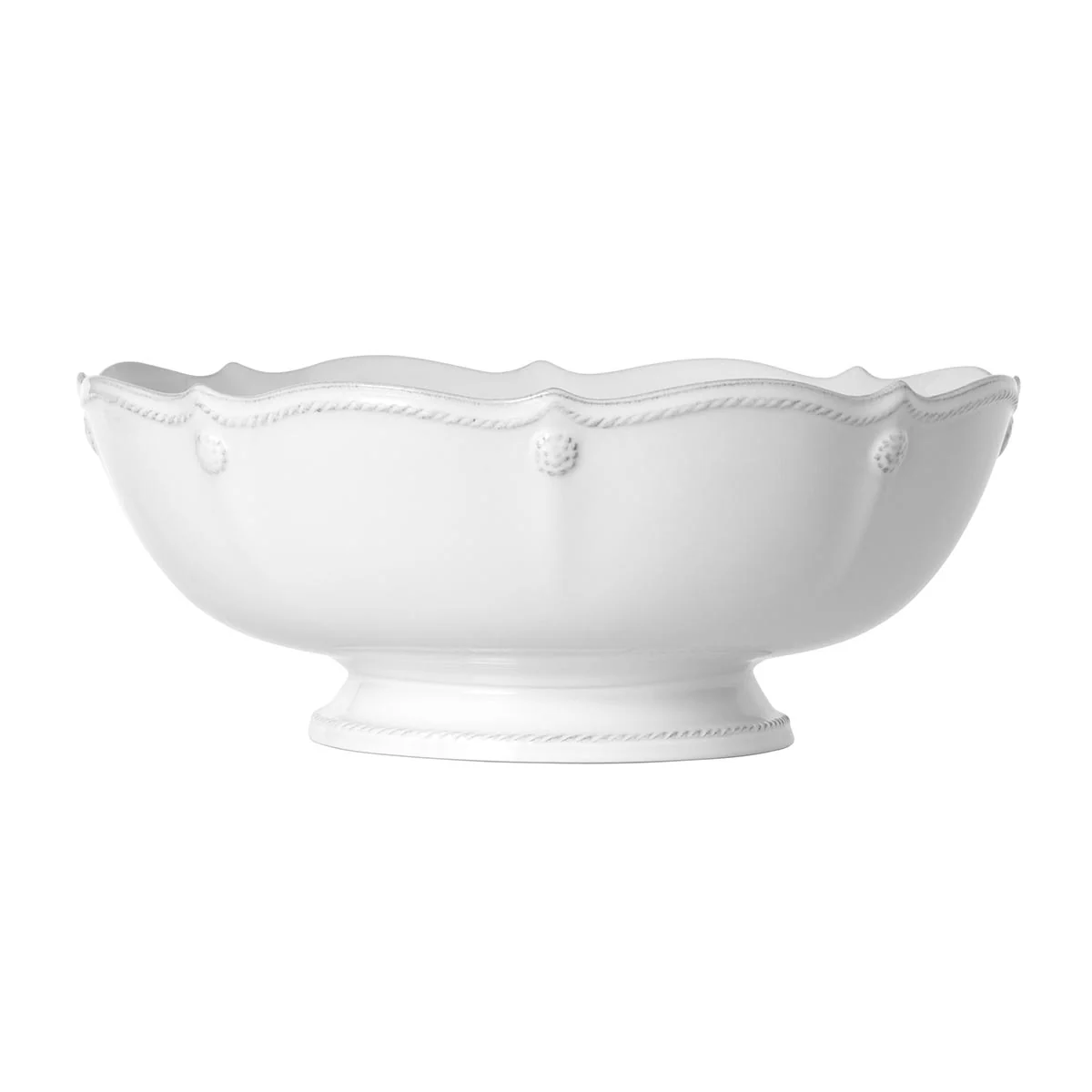 Berry & Thread 11" Footed Fruit Bowl - Whitewash