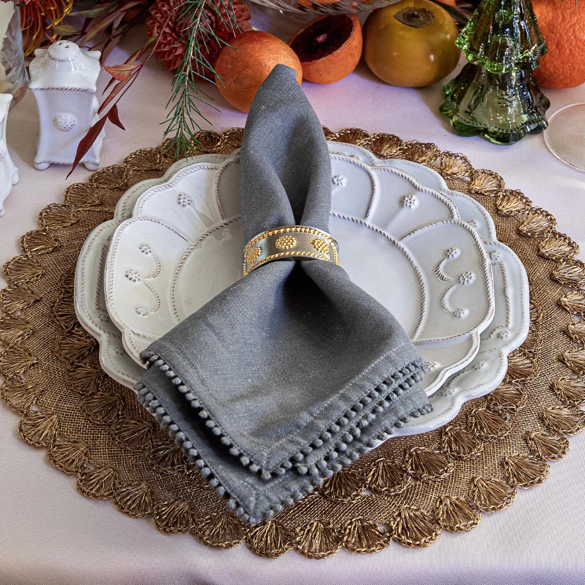 Berry Trim Napkin - Flint - Image 5