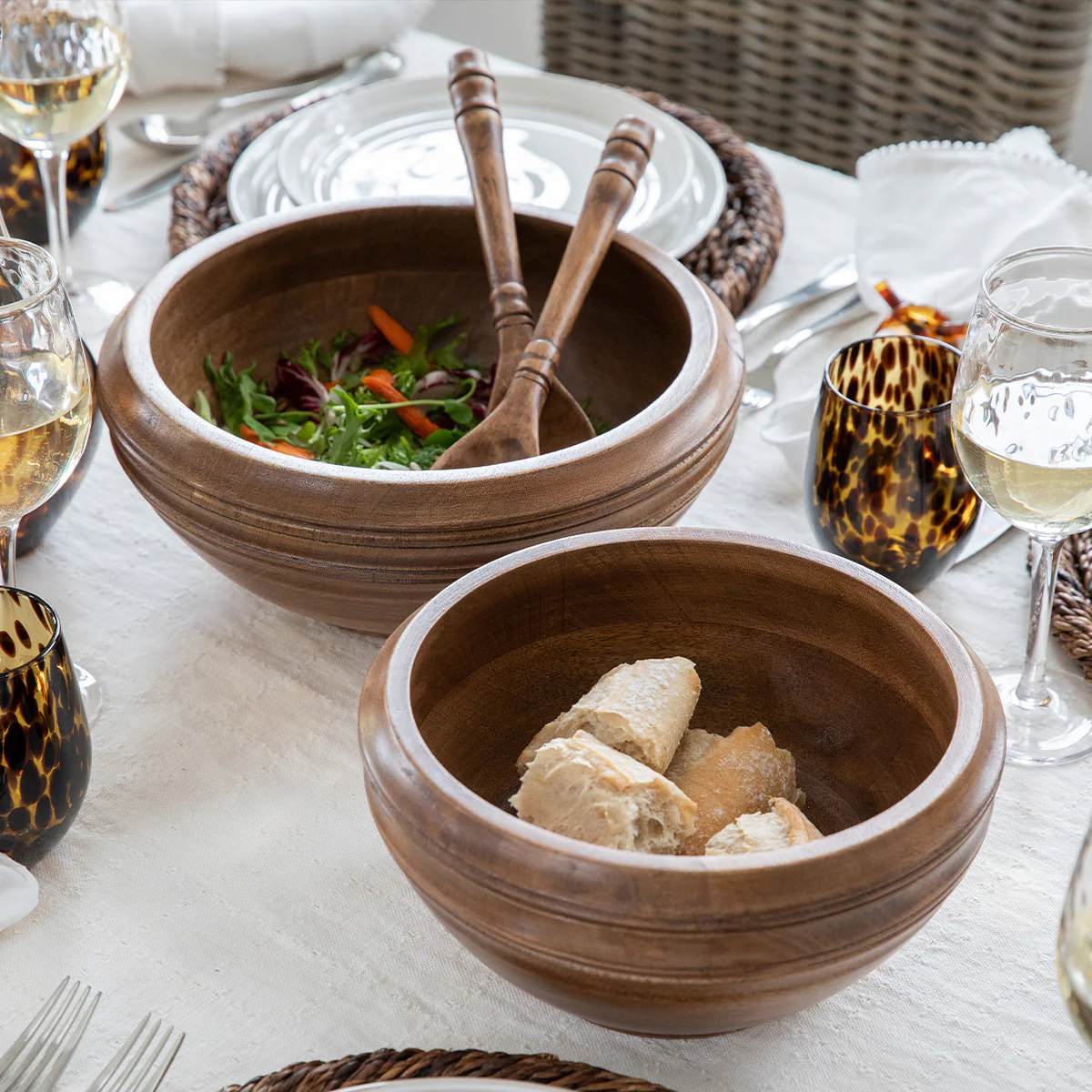 Bilbao Wood 10" Serving Bowl - Image 5
