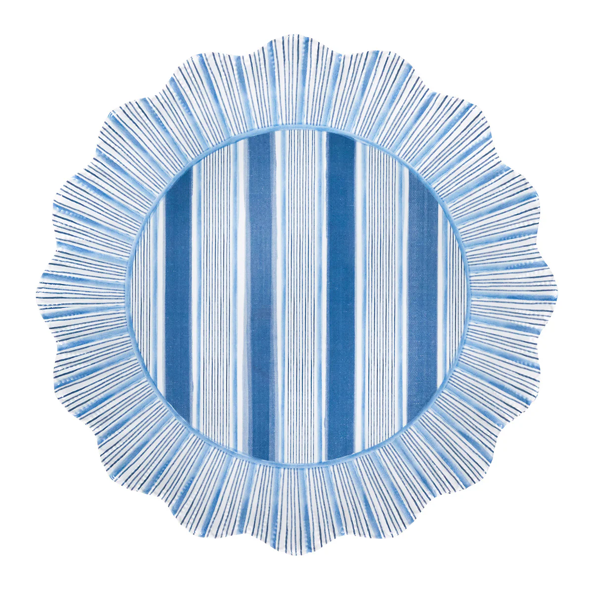 Cabana Stripe Melamine Dinner Plate Assorted Set/4 - Multi - Image 9