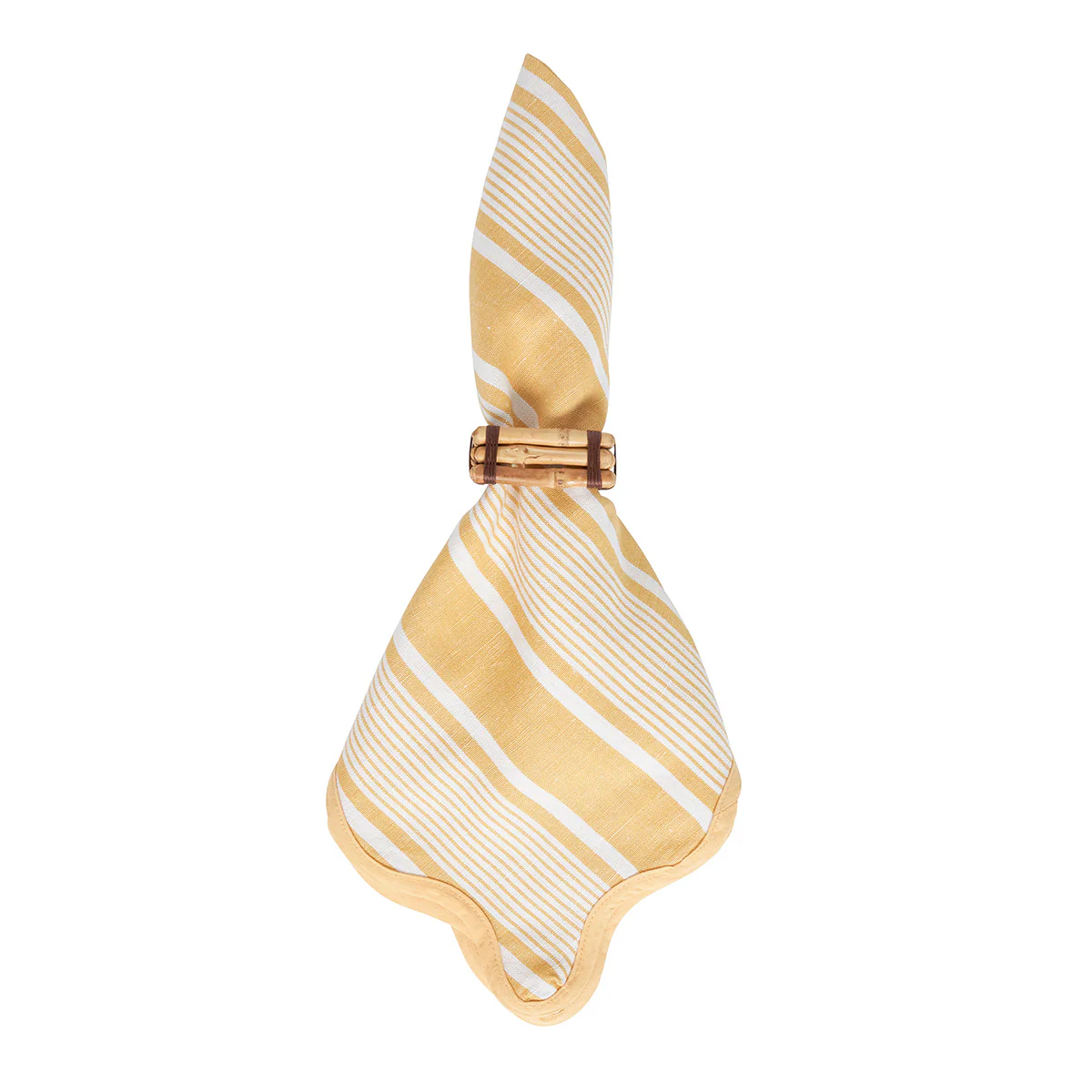 Cabana Stripe Napkin Set/4 - Sunshine - Image 2