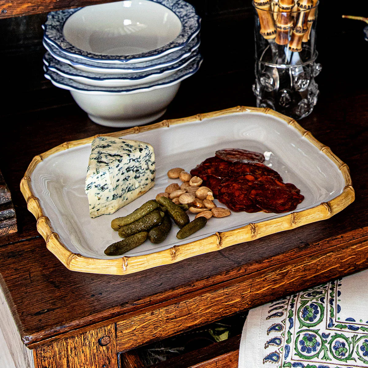 Bamboo 12" Platter - Natural - Image 3