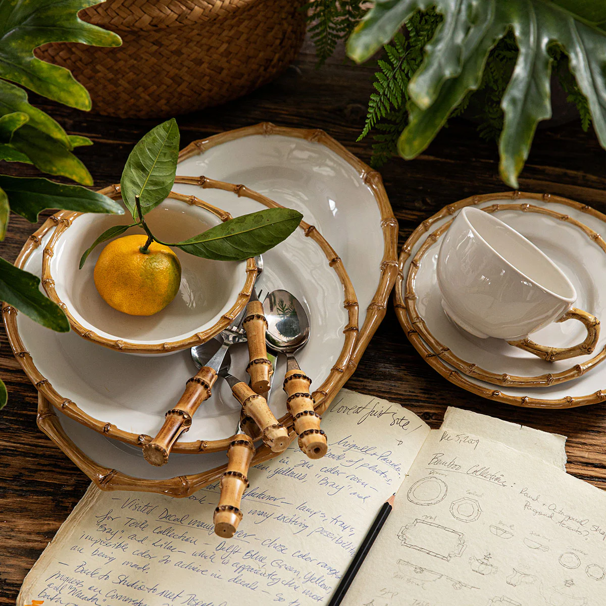 Bamboo 16" Platter - Natural - Image 4