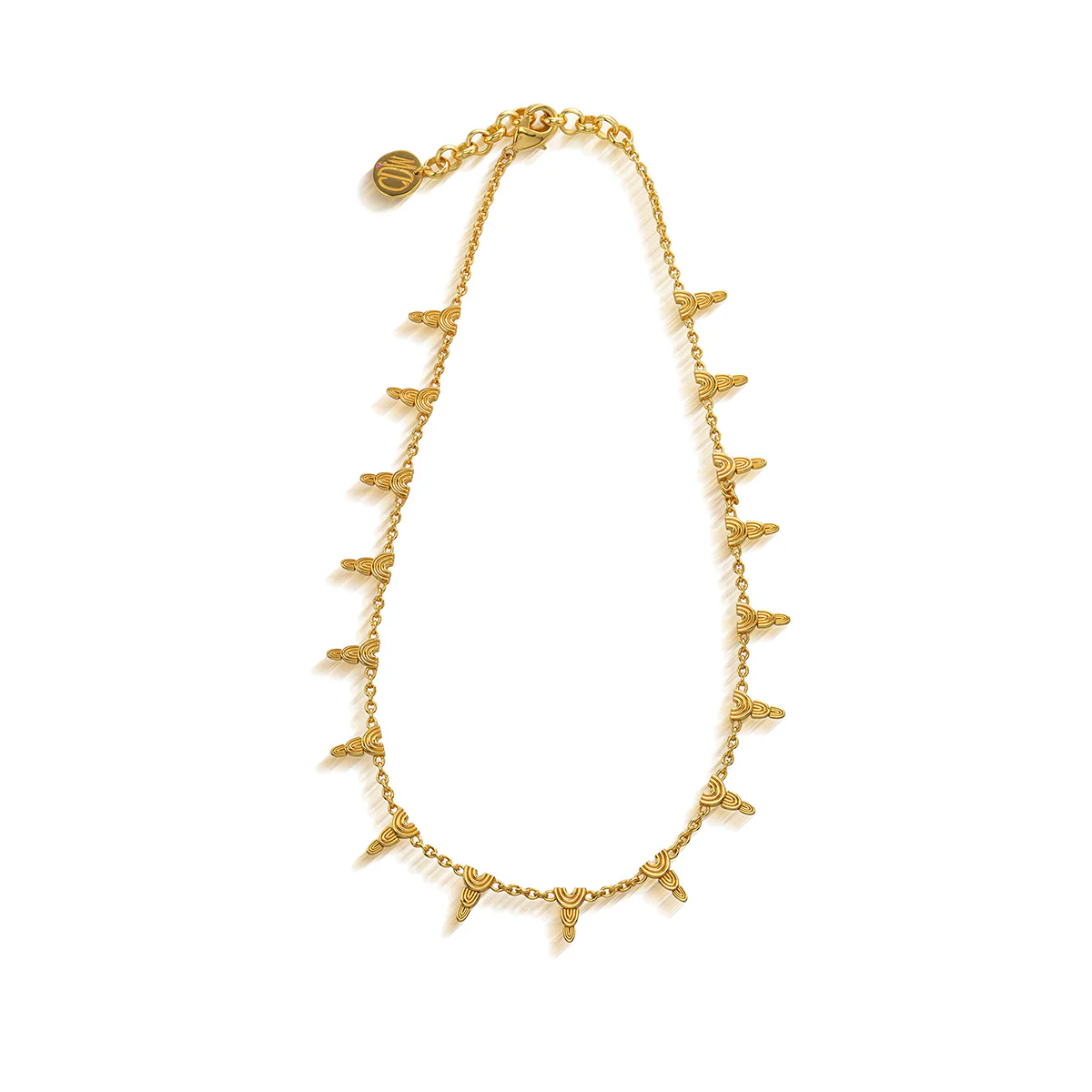 Cleopatra Ra Necklace, 16"+2" - Gold - Image 3